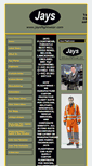 Mobile Screenshot of jaysflightwear.com